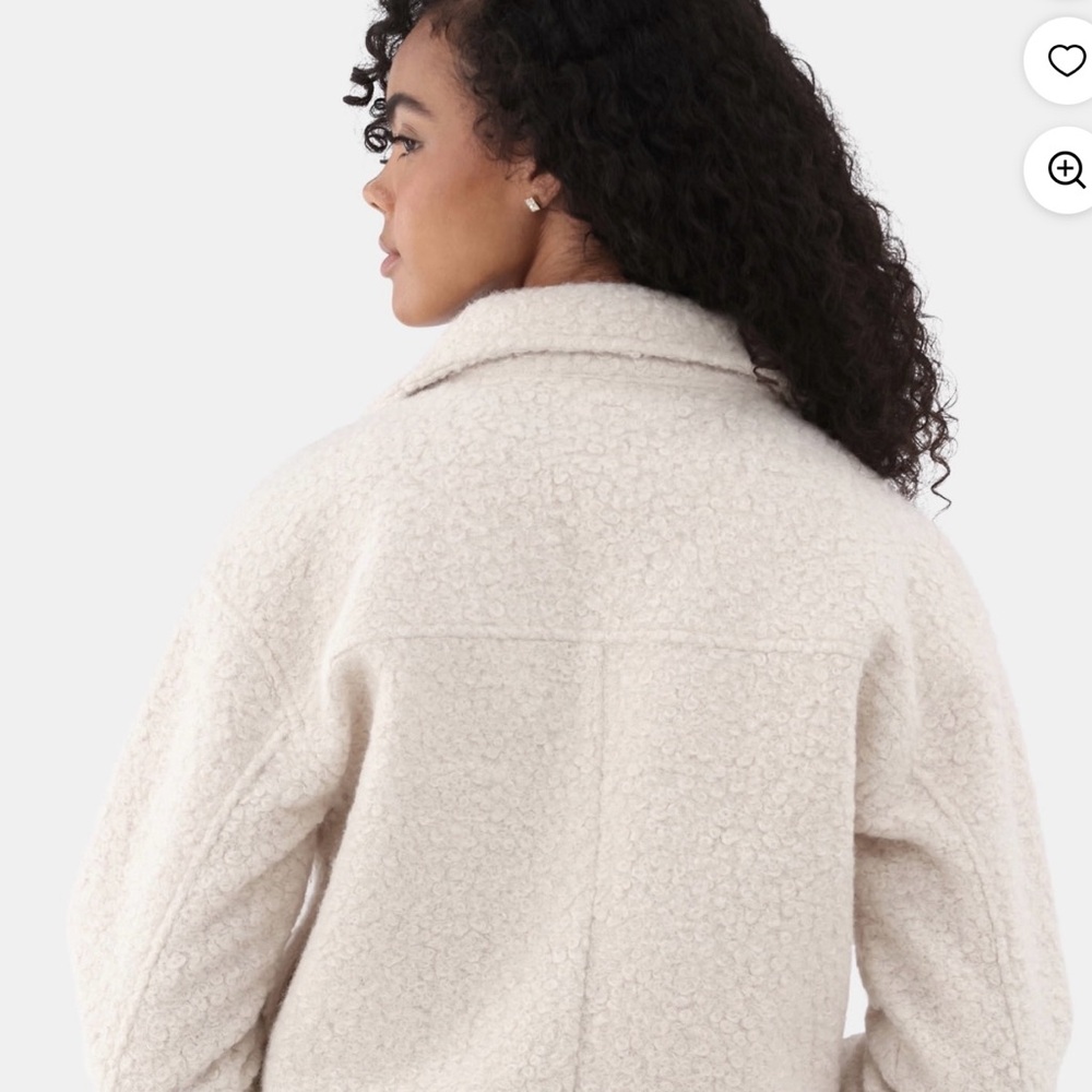 No Boundaries Asymmetric Sherpa Moto Cropped Jacket - Picture 4 of 10